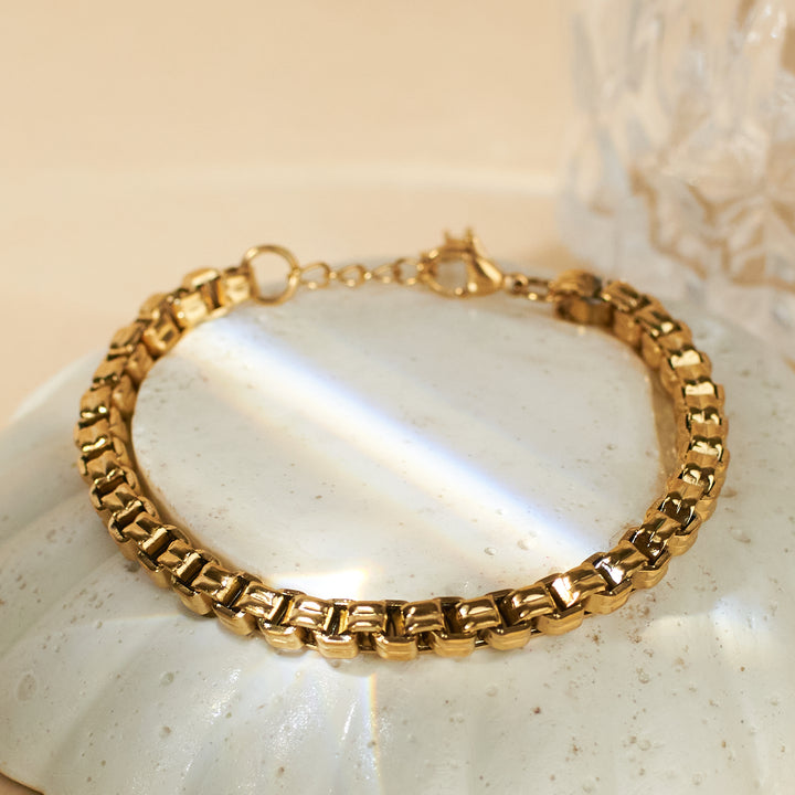 Bold Link Gold Bracelet - Salty Accessories