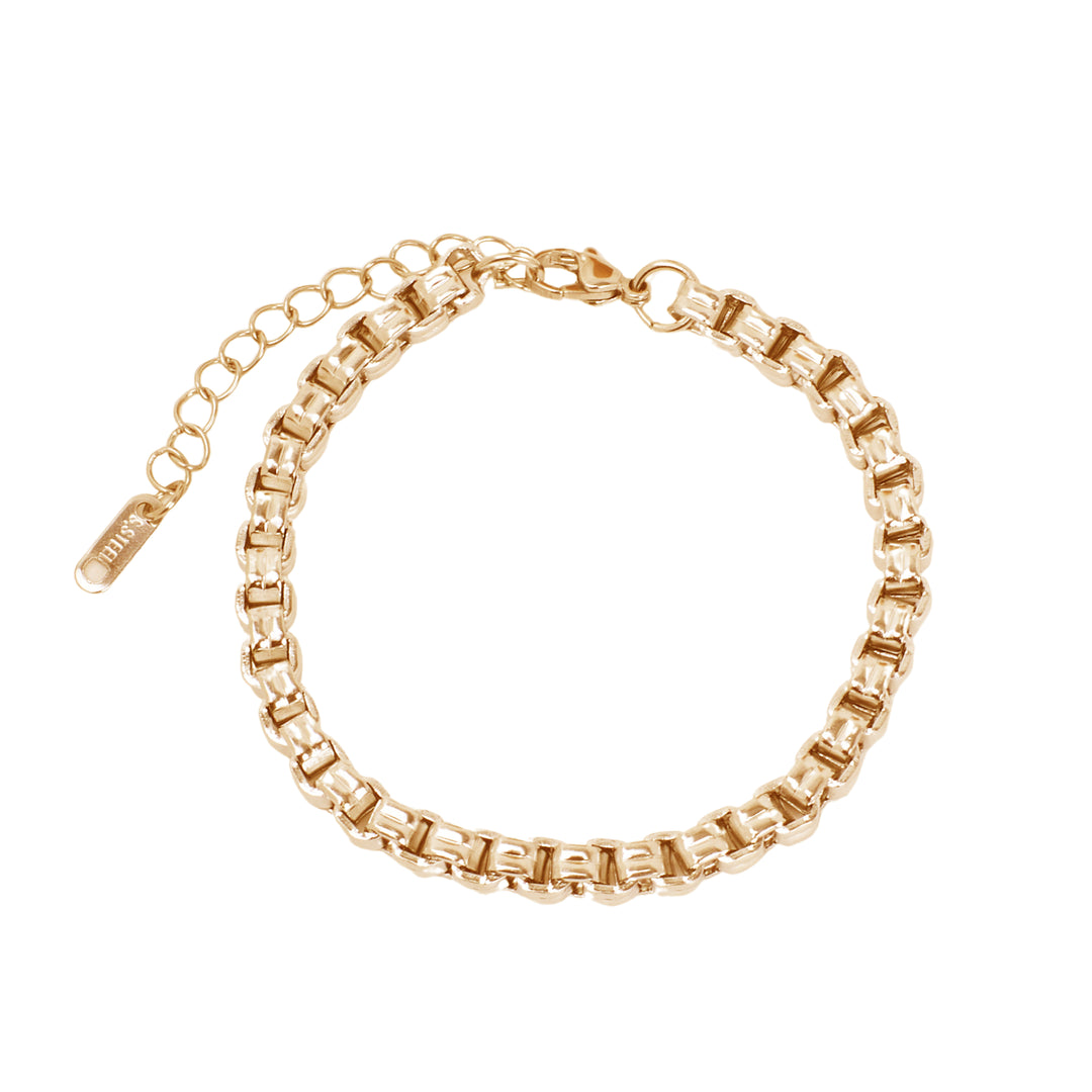 Bold Link Gold Bracelet