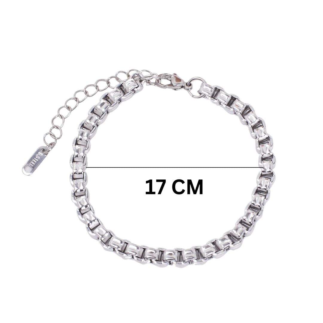 Bold Link Silver Bracelet