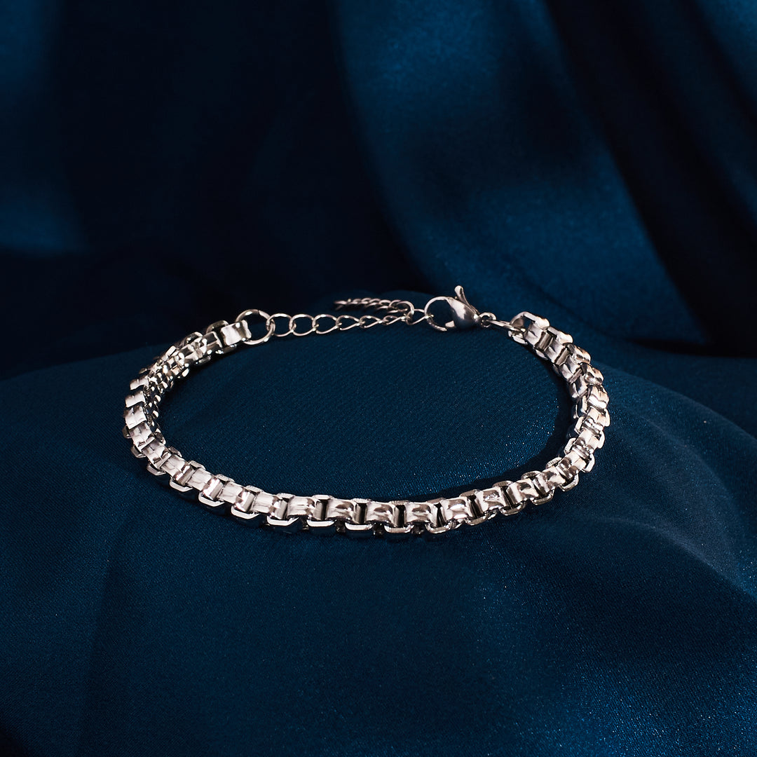 Bold Link Silver Bracelet