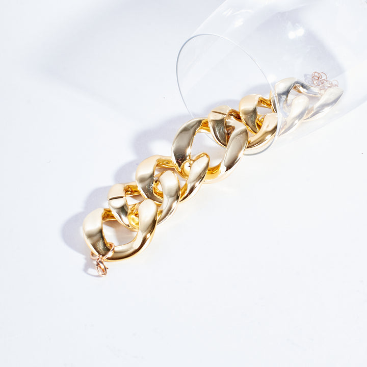 Modern Gold Paper Chain Bracelet