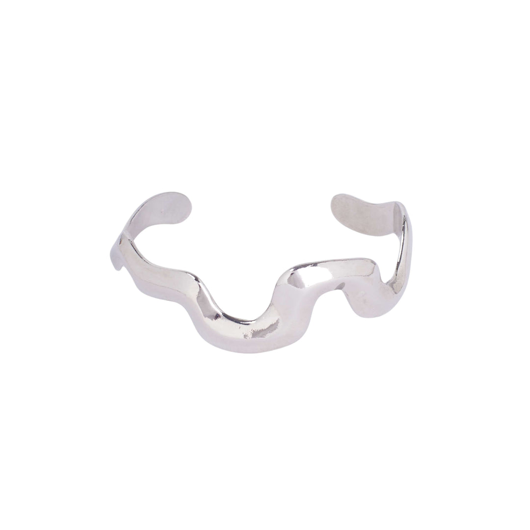 Stylish Silver Undulating Bracelet - Salty Accessories