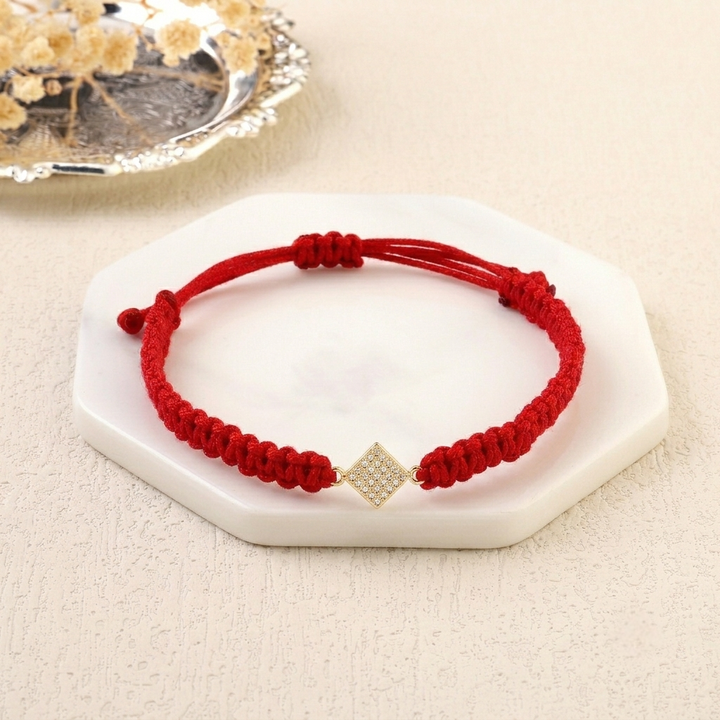 Diamond Knot Woven Thread Bracelet