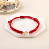 Red Thread Initial Bracelet