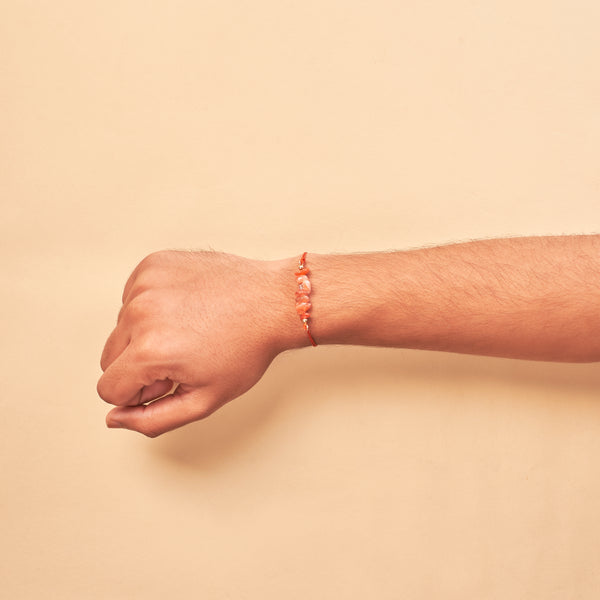 Tangerine Quartz Passion Rakhi