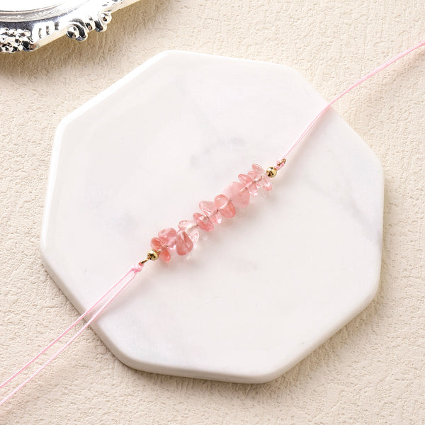 Rose Quartz Gentleness Rakhi