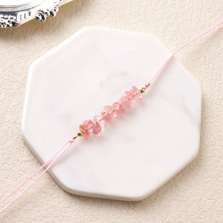 Rose Quartz Gentleness Rakhi