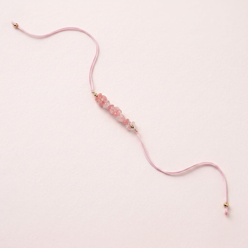 Rose Quartz Gentleness Rakhi