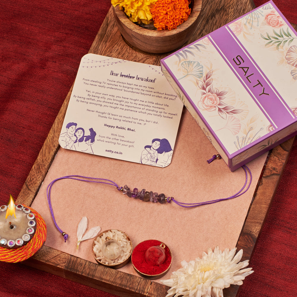 Amethyst Healing Rakhi - Salty Accessories