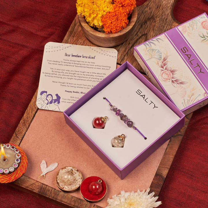 Amethyst Healing Rakhi - Salty Accessories