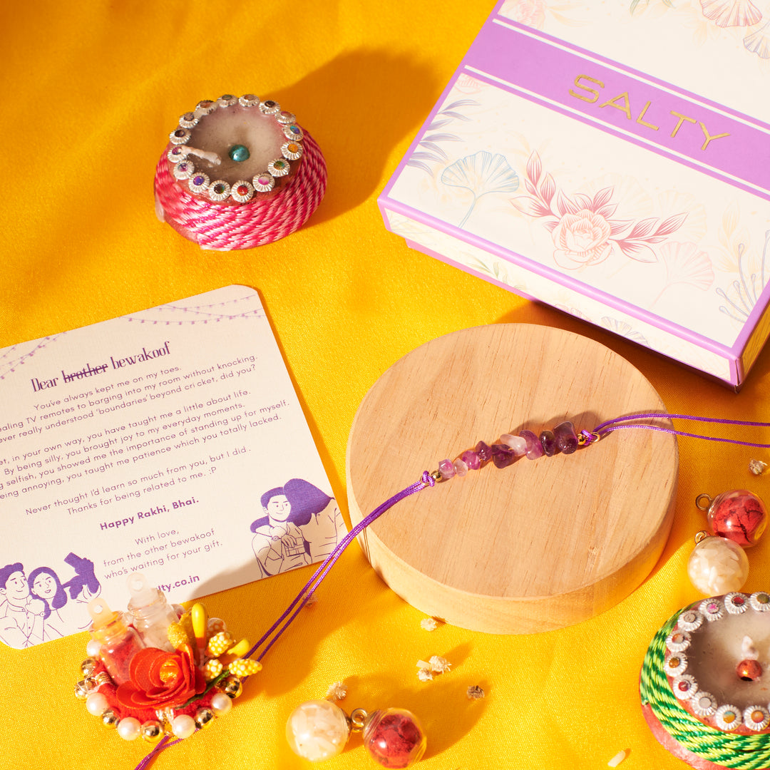 Amethyst Healing Rakhi - Salty Accessories