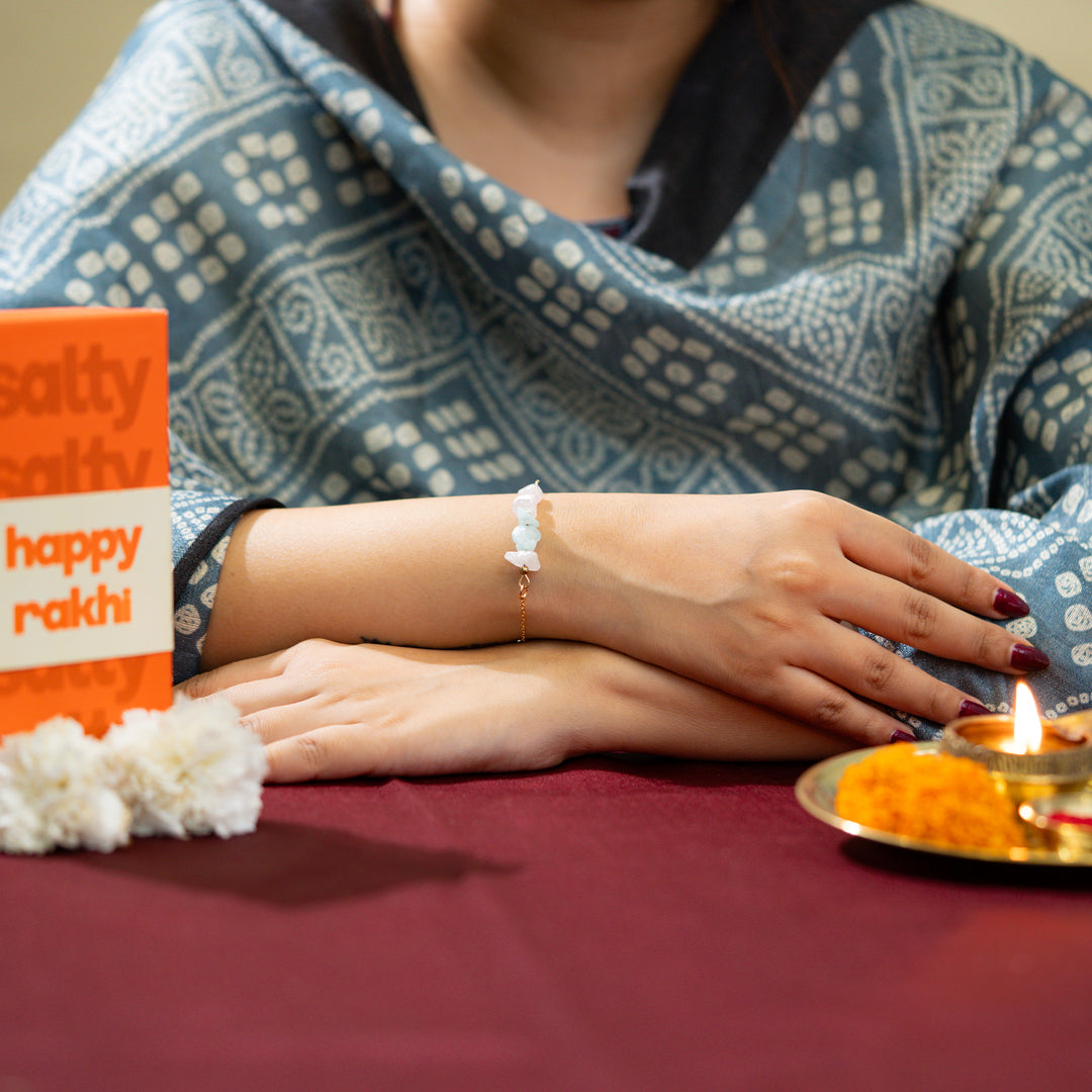Shanti Pebble Manifestation Rakhi