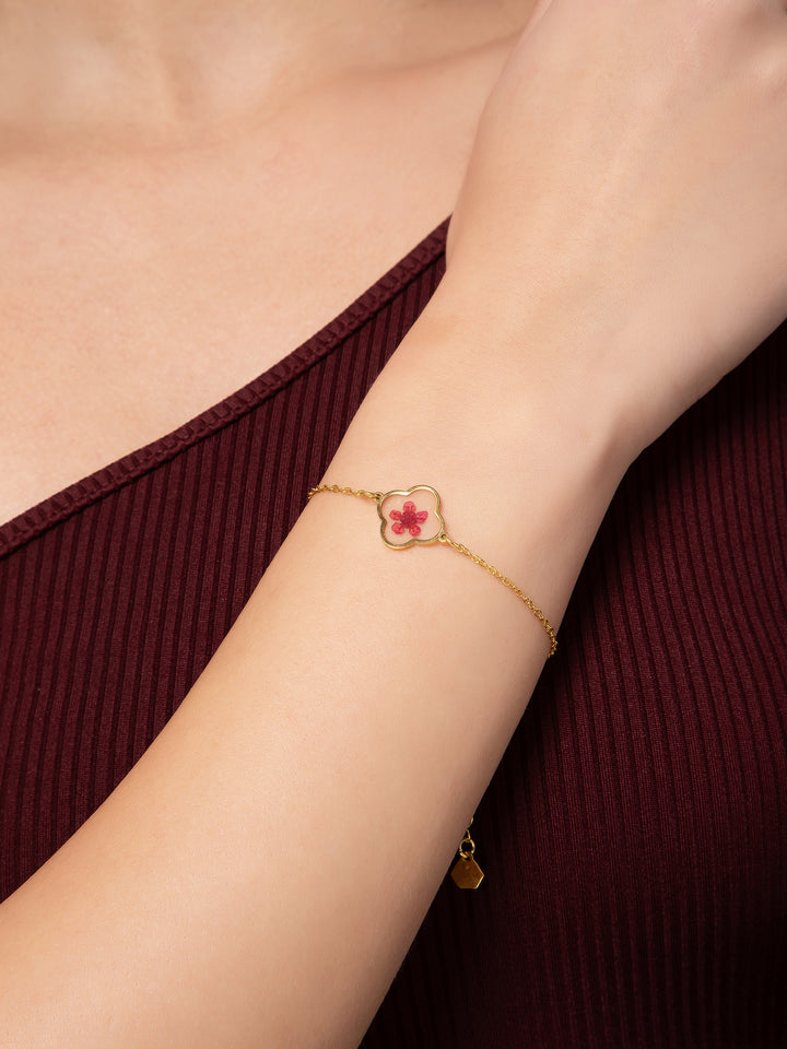 Tranquil Resin Gold Bracelet