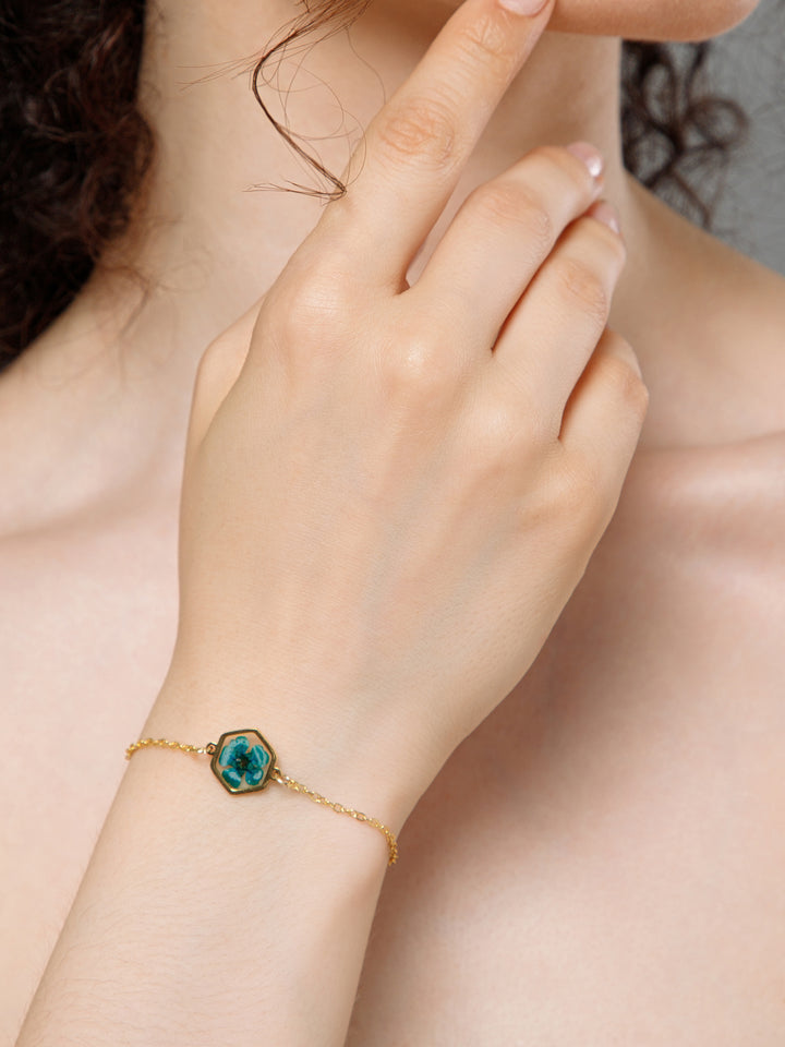 Aurora Resin Gold Bracelet