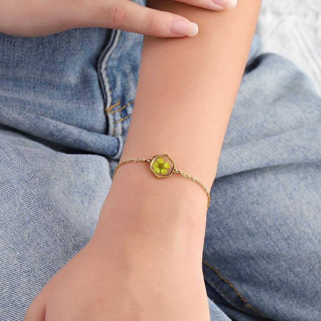 Luminescent Resin Gold Bracelet - Salty Accessories