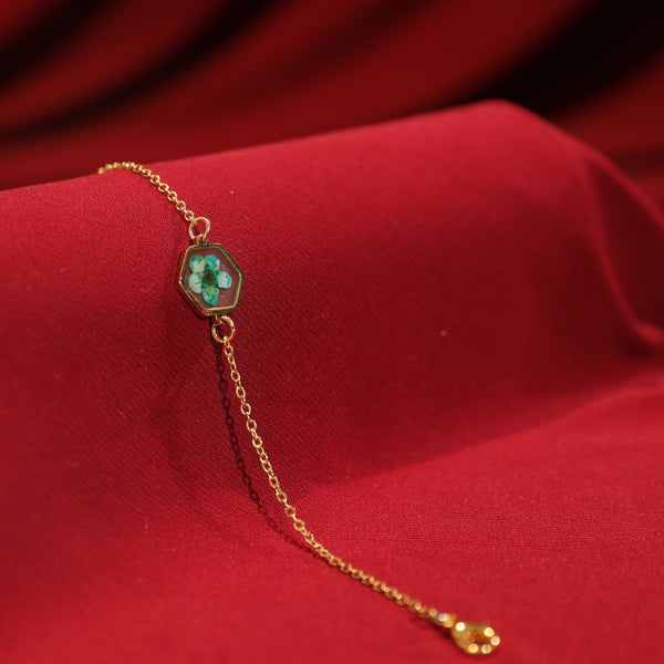 Blue Moon Resin Gold Bracelet