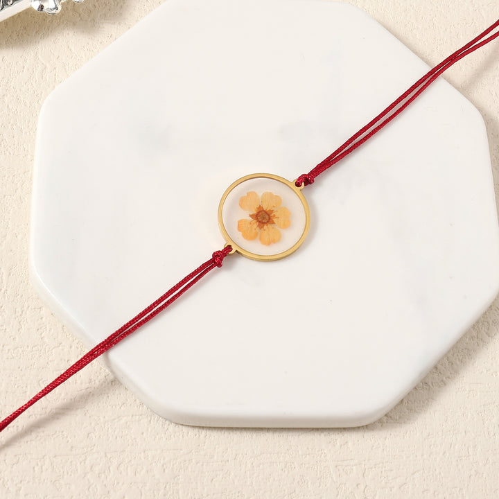 Ethereal Resin Gold Rakhi