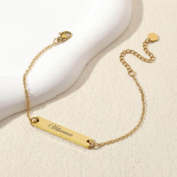Golden Personalised Chic Bracelet