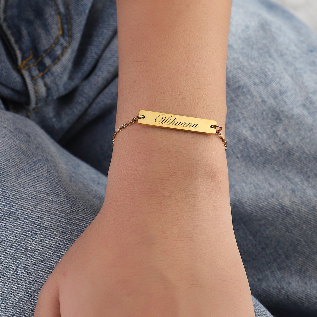 Golden Personalised Chic Bracelet - Salty Accessories