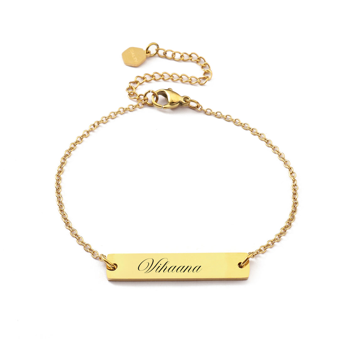 Golden Personalised Chic Bracelet - Salty Accessories