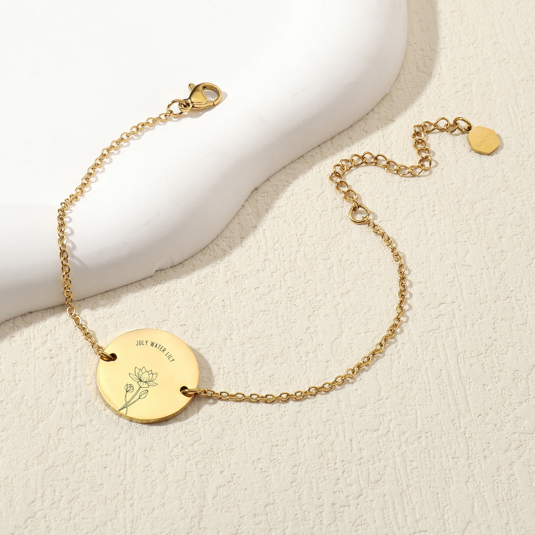 Birth Month Floral Bracelet - Salty Accessories