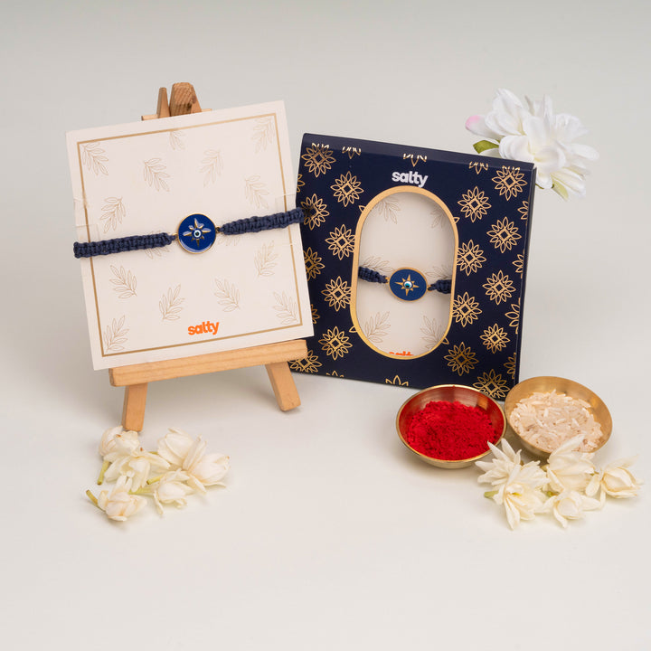 Evil Eye Protector Designer Thread Rakhi For Brother - Pack of 3