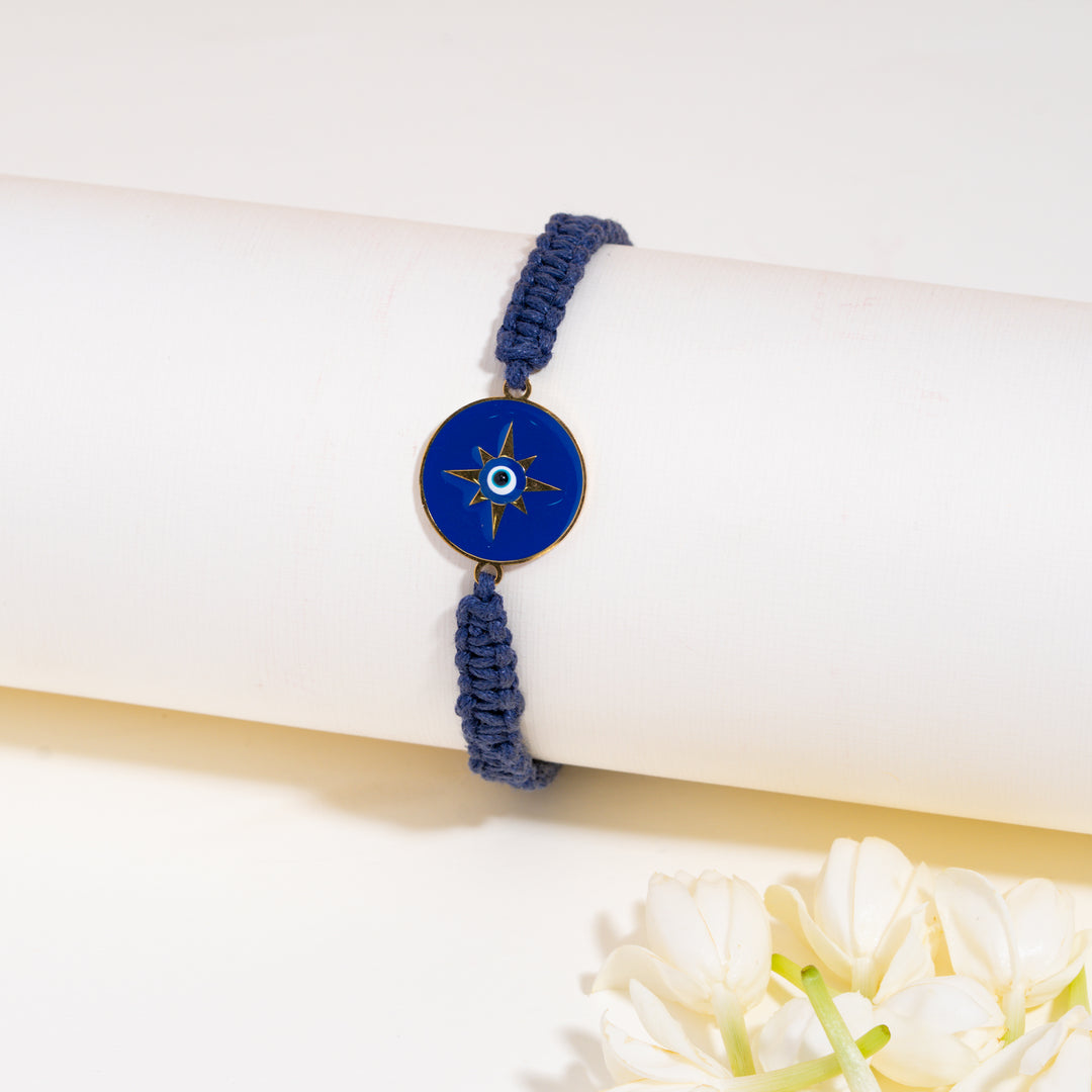 Evil Eye Protector Designer Thread Rakhi For Brother - Pack of 3