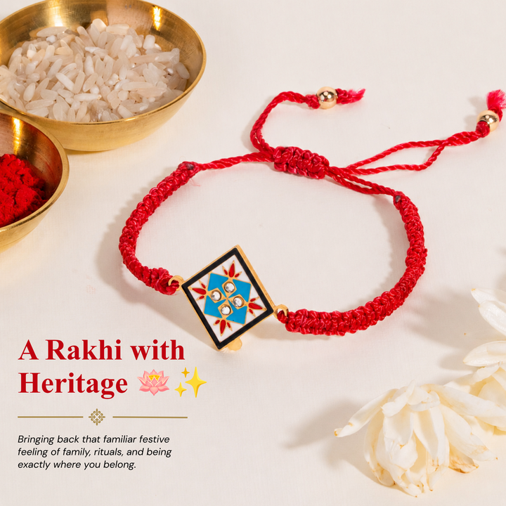 Heritage Hues Thread Rakhi for Brother - Pack of 4