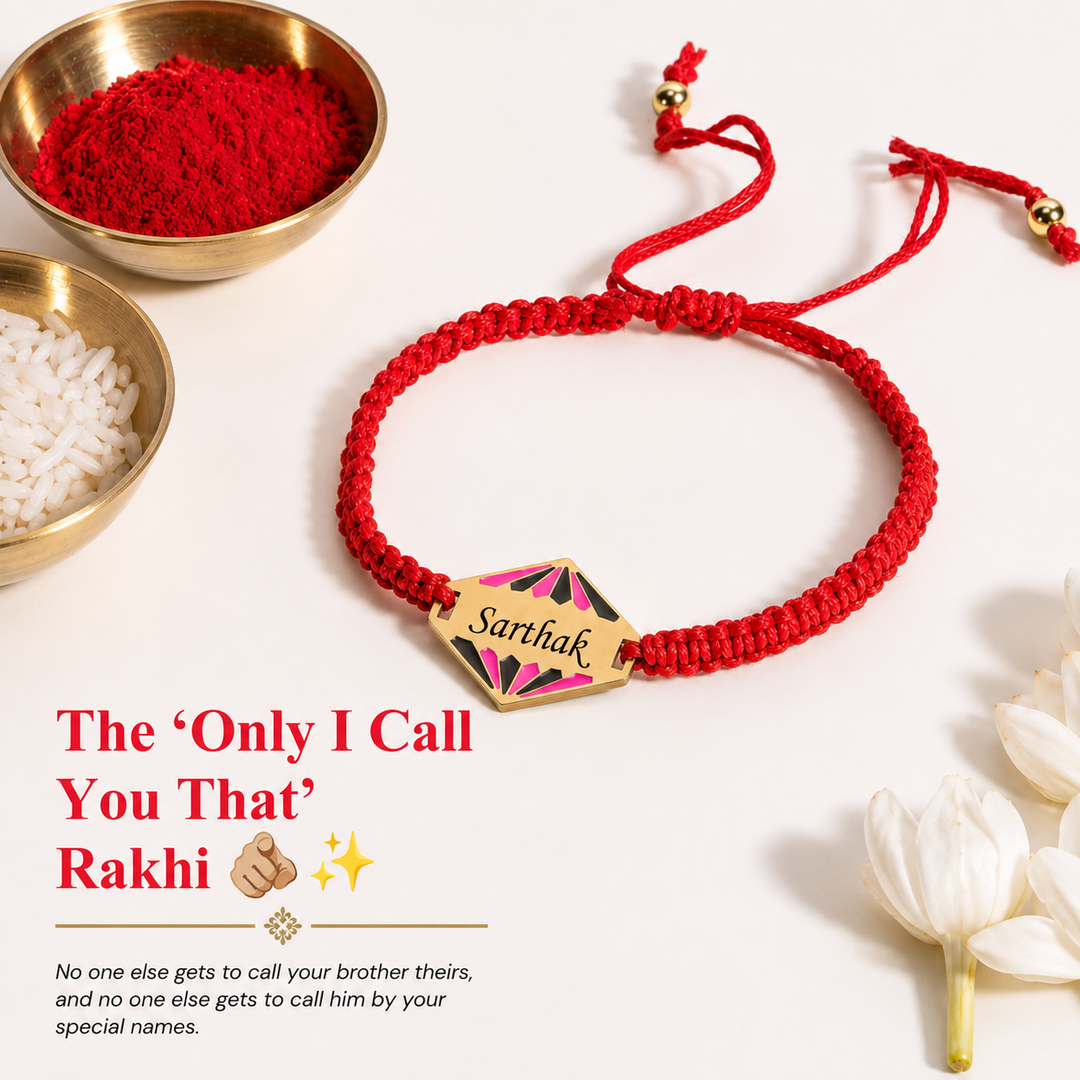 Uniquely Yours Name Rakhi for Bhaiya
