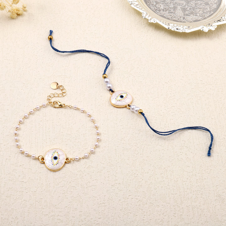 Celestial Circle Rakhi for Bhaiya and Bhabhi