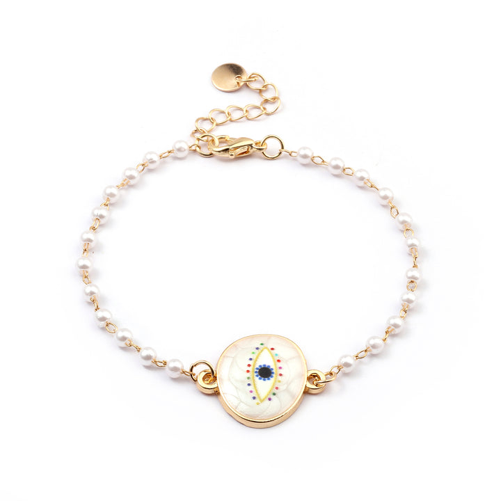 Evil Eye Guardian Gold Bracelet - Salty Accessories