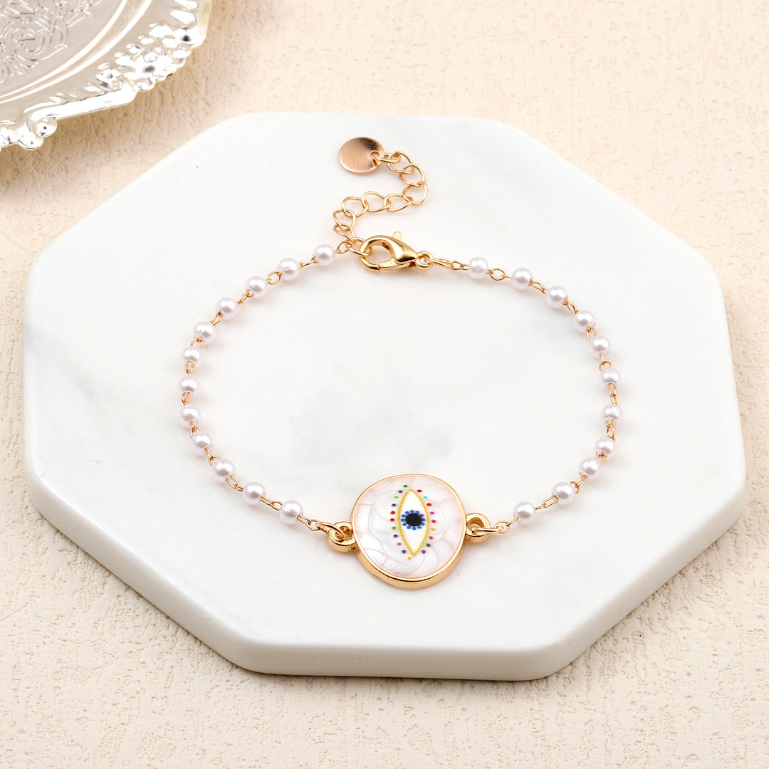 Evil Eye Guardian Gold Bracelet - Salty Accessories