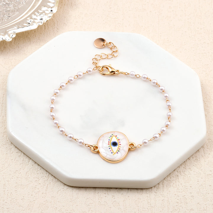 Evil Eye Guardian Gold Bracelet - Salty Accessories