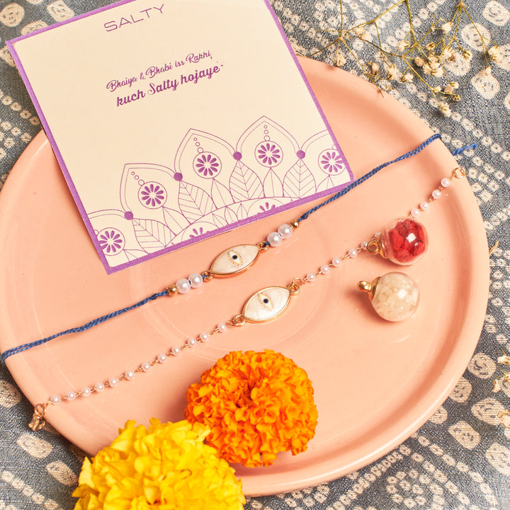 Aegis Eye Rakhi for Bhaiya and Bhabhi - Salty Accessories