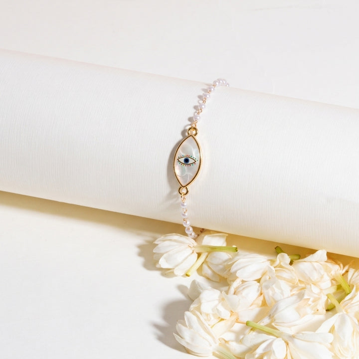 Mystic Eye Charm Gold Bracelet