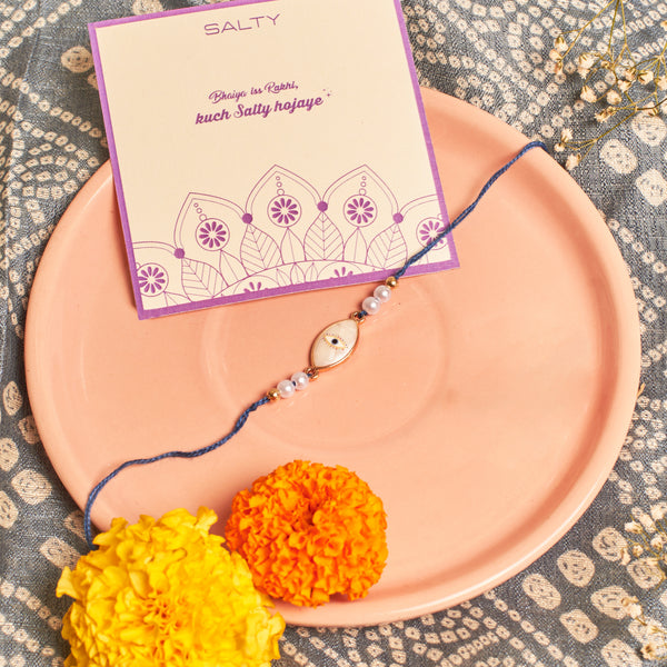 Evil Eye Pearl Talisman Rakhi