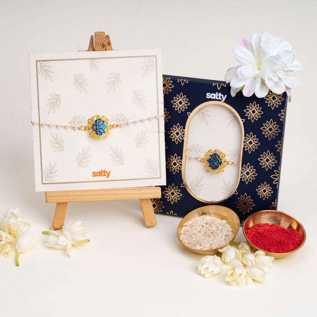Neel Kamal Gold-Tone Rakhi
