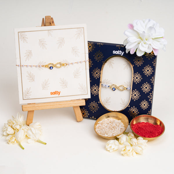 Shubh Drishti Infinity Rakhi Set for Bhaiya & Bhabhi