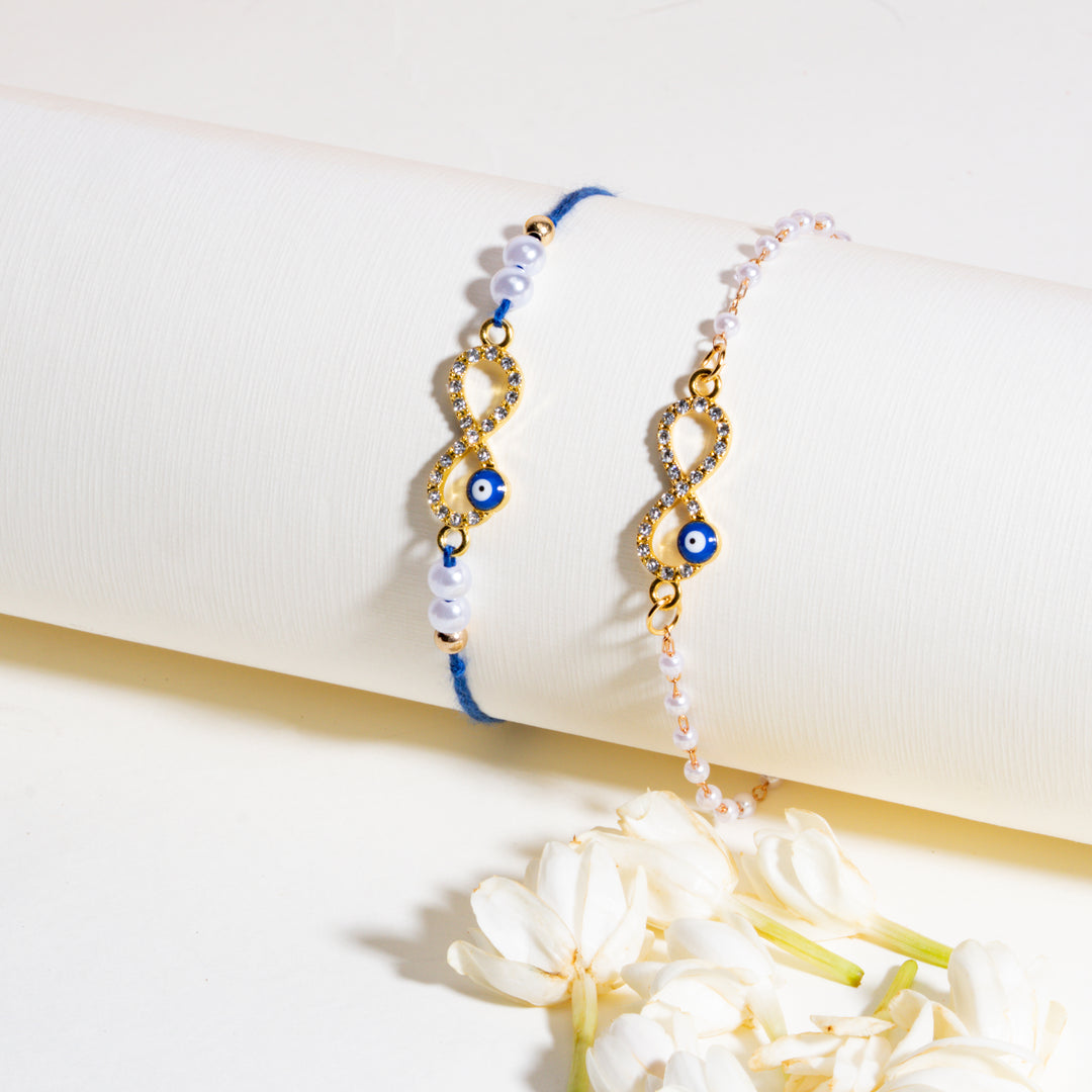 Shubh Drishti Infinity Rakhi Set for Bhaiya &amp; Bhabhi