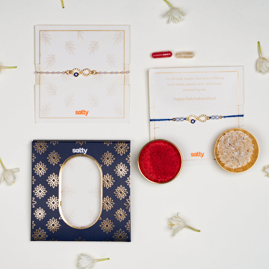 Shubh Drishti Infinity Rakhi Set for Bhaiya &amp; Bhabhi