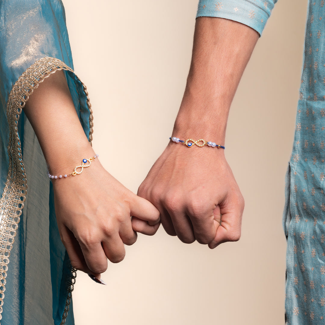 Shubh Drishti Infinity Rakhi Set for Bhaiya &amp; Bhabhi