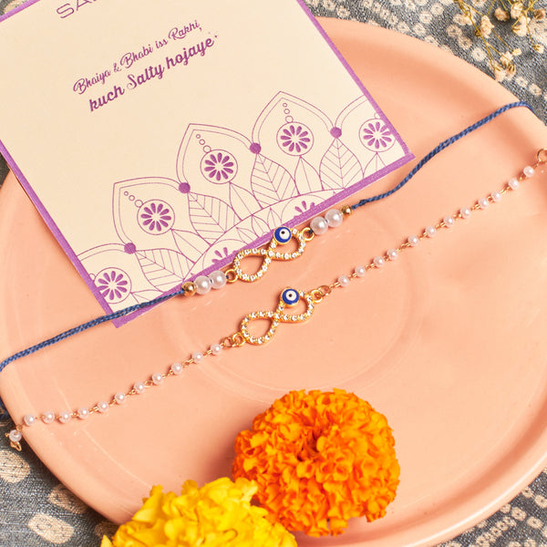 Infinity Evil Eye Rakhi for Bhaiya and Bhabhi