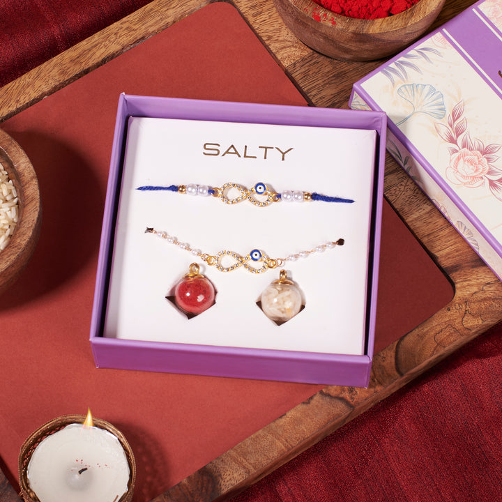Infinity Evil Eye Rakhi for Bhaiya and Bhabhi
