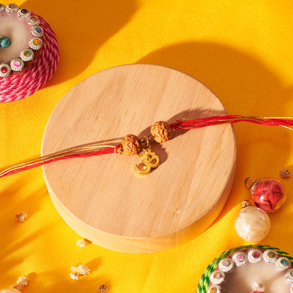 Set of 2 Om Rudra Rakhi for Bhai