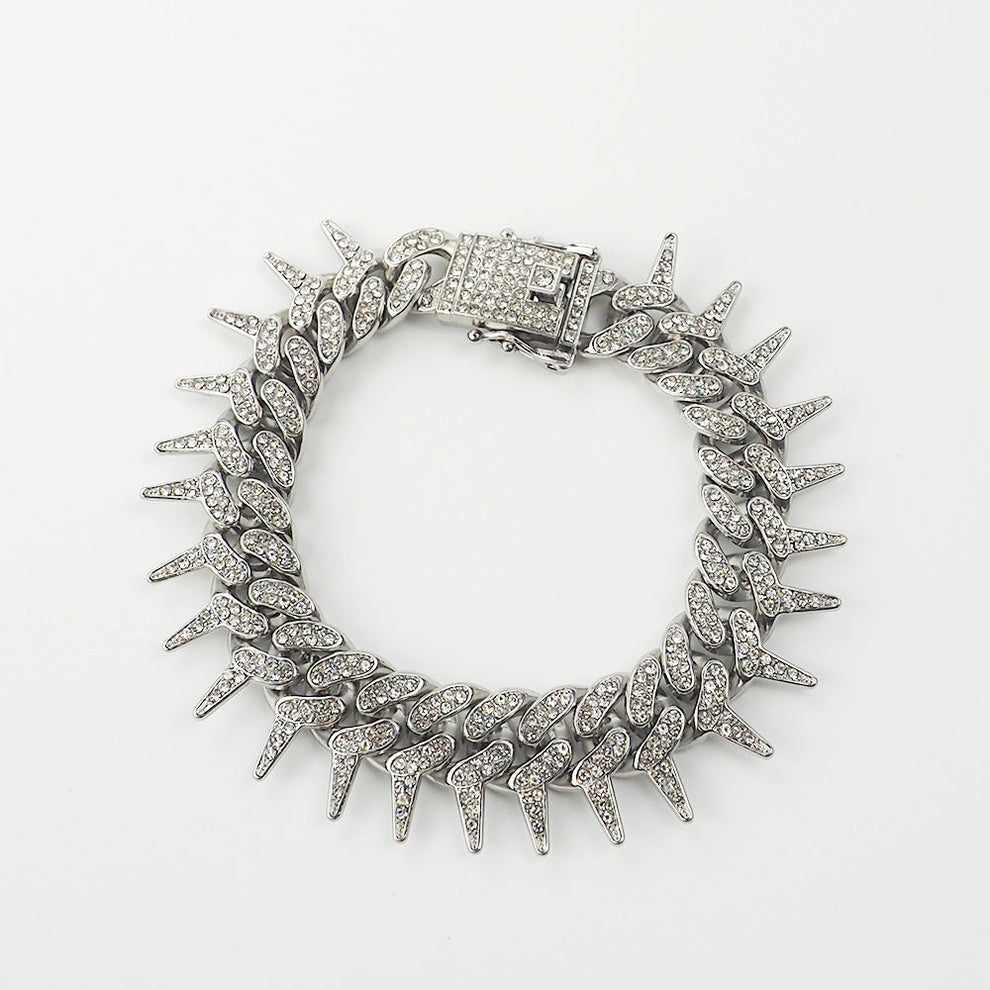 Gothic Thorns Bracelet - Silver