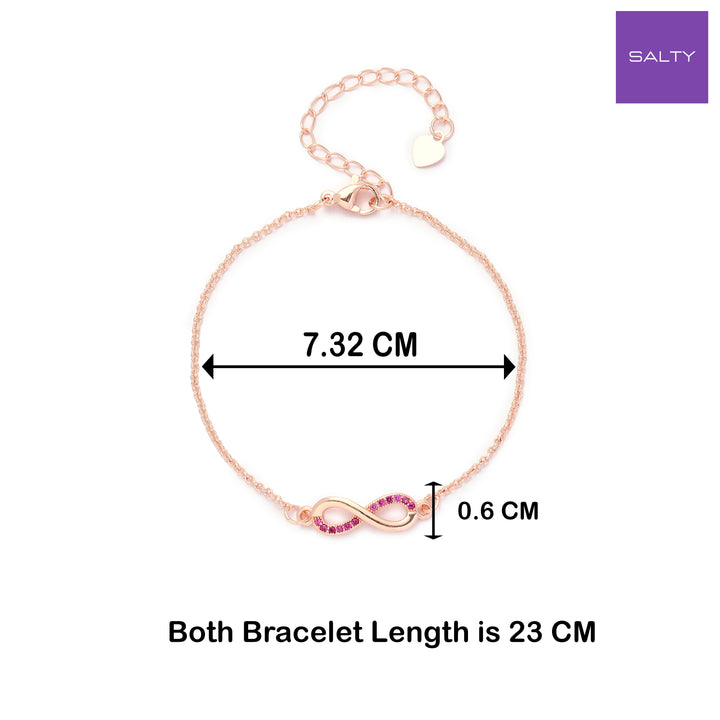 Forever Linked Infinity Red Bracelet