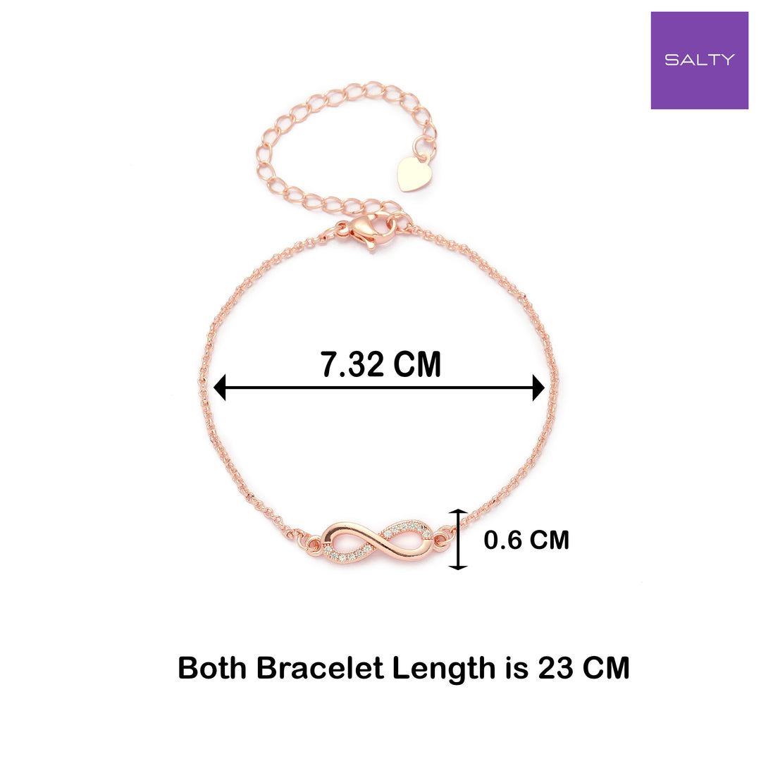 Forever Linked Infinity White Bracelet - Salty Accessories