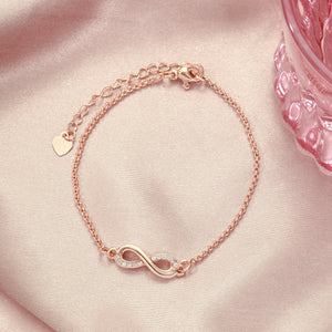 Forever Linked Infinity White Bracelet