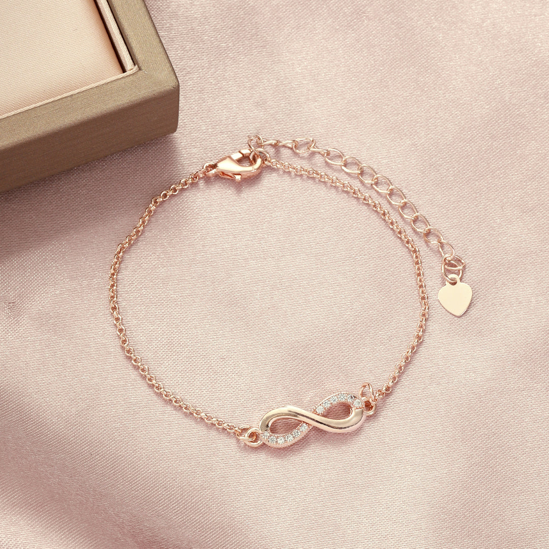 Forever Linked Infinity White Bracelet