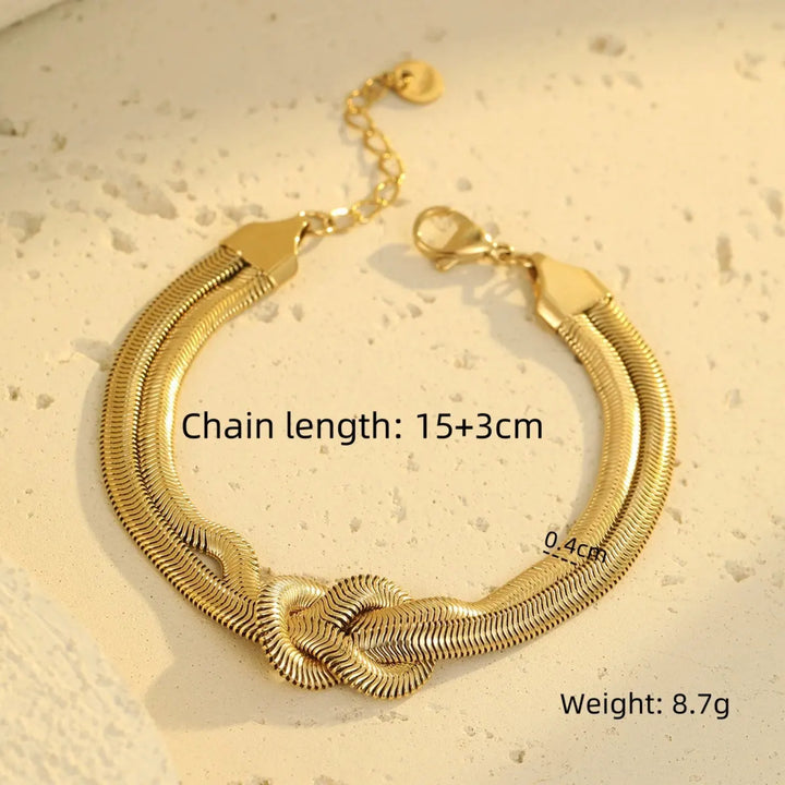 Knotty Affair Gold Bracelet - Salty Accessories